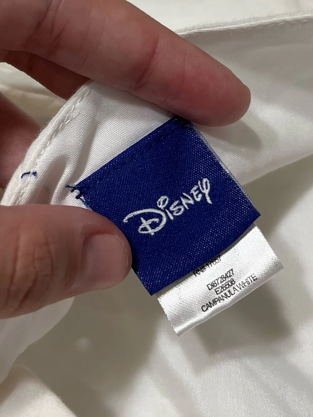 Disney Girls Beauty and the Beast Collection White Cotton Eyelet Dress Sz 14/16